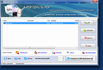 small screenshot of A-PDF DjVu to PDF